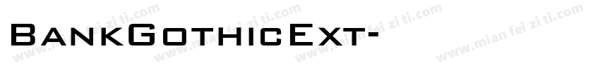 BankGothicExt字体转换