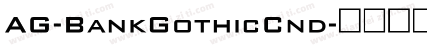 AG-BankGothicCnd字体转换