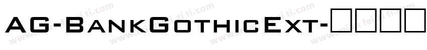 AG-BankGothicExt字体转换