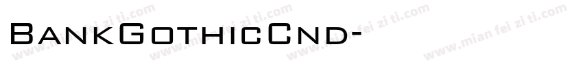 BankGothicCnd字体转换