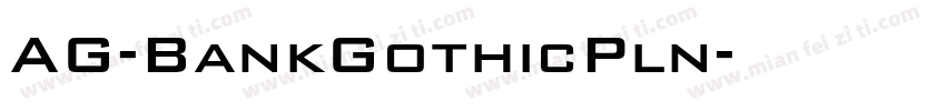 AG-BankGothicPln字体转换