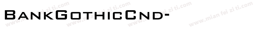 BankGothicCnd字体转换