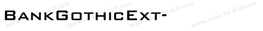 BankGothicExt字体转换
