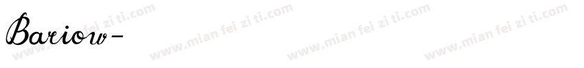 Bariow字体转换
