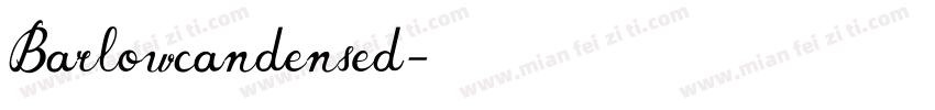 Barlowcandensed字体转换