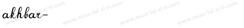 akhbar字体转换