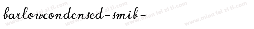 barlowcondensed-smib字体转换