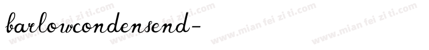 barlowcondensend字体转换
