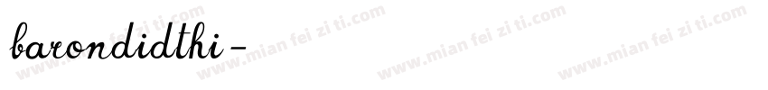 barondidthi字体转换