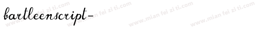 bartleenscript字体转换