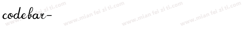 codebar字体转换