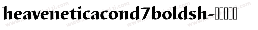 heaveneticacond7boldsh字体转换