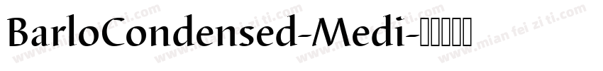 BarloCondensed-Medi字体转换