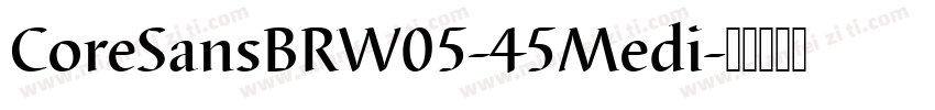 CoreSansBRW05-45Medi字体转换