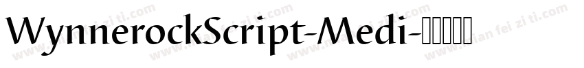 WynnerockScript-Medi字体转换