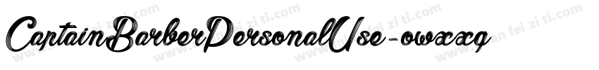 CaptainBarberPersonalUse-owxxq字体转换