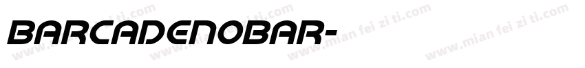 BarcadeNoBar字体转换