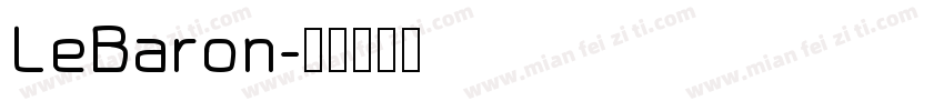 LeBaron字体转换