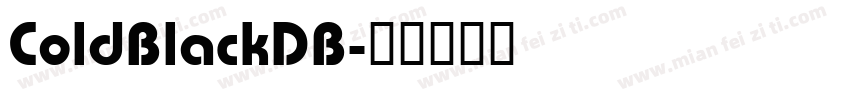 ColdBlackDB字体转换