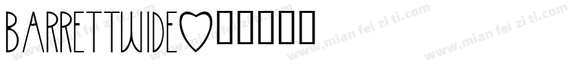 BarrettWide字体转换