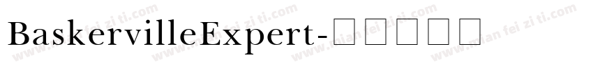 BaskervilleExpert字体转换