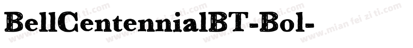 BellCentennialBT-Bol字体转换