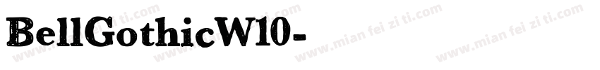 BellGothicW10字体转换