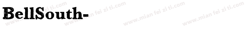 BellSouth字体转换