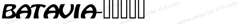 BATAVIA字体转换