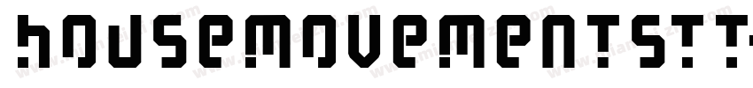 HouseMovementsTT字体转换
