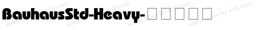 BauhausStd-Heavy字体转换