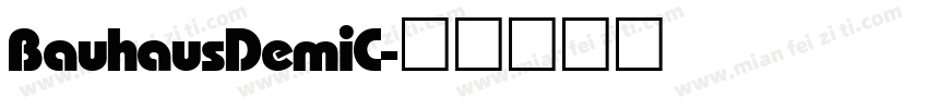 BauhausDemiC字体转换