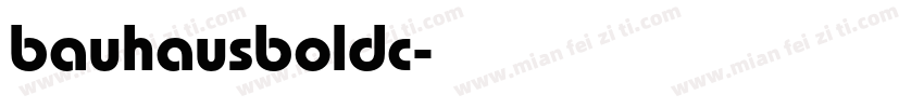 bauhausboldc字体转换
