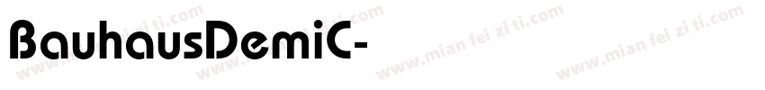 BauhausDemiC字体转换