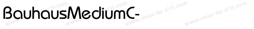 BauhausMediumC字体转换