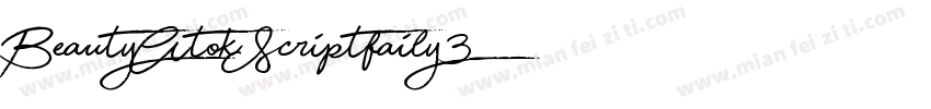 BeautyAtokScriptfaily3字体转换