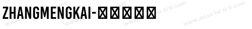 zhangmengkai字体转换