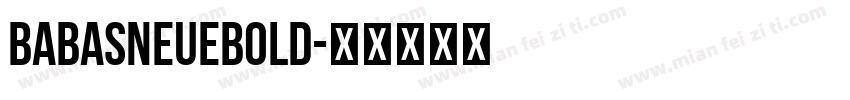 BabasNeueBold字体转换