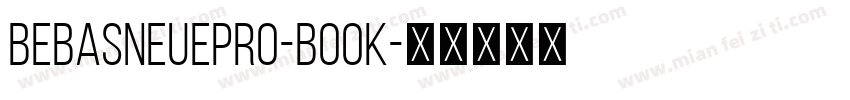 BebasNeuepro-Book字体转换