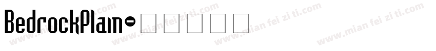 BedrockPlain字体转换