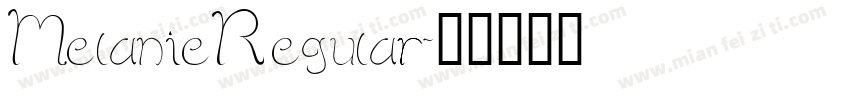 MelanieRegular字体转换