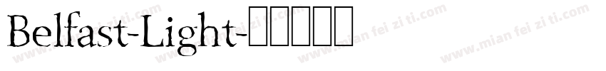 Belfast-Light字体转换