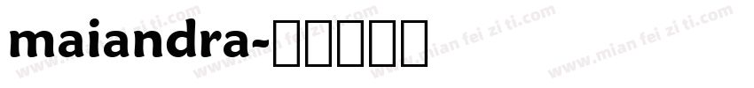 maiandra字体转换