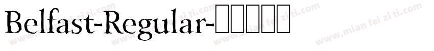 Belfast-Regular字体转换