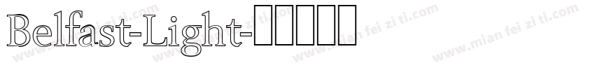 Belfast-Light字体转换