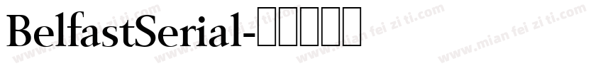 BelfastSerial字体转换