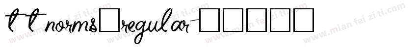 ttnorms一regular字体转换