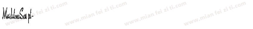 MaidstoneScript字体转换