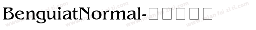 BenguiatNormal字体转换