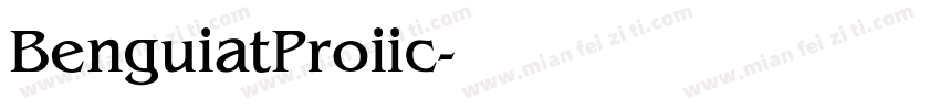 BenguiatProiic字体转换